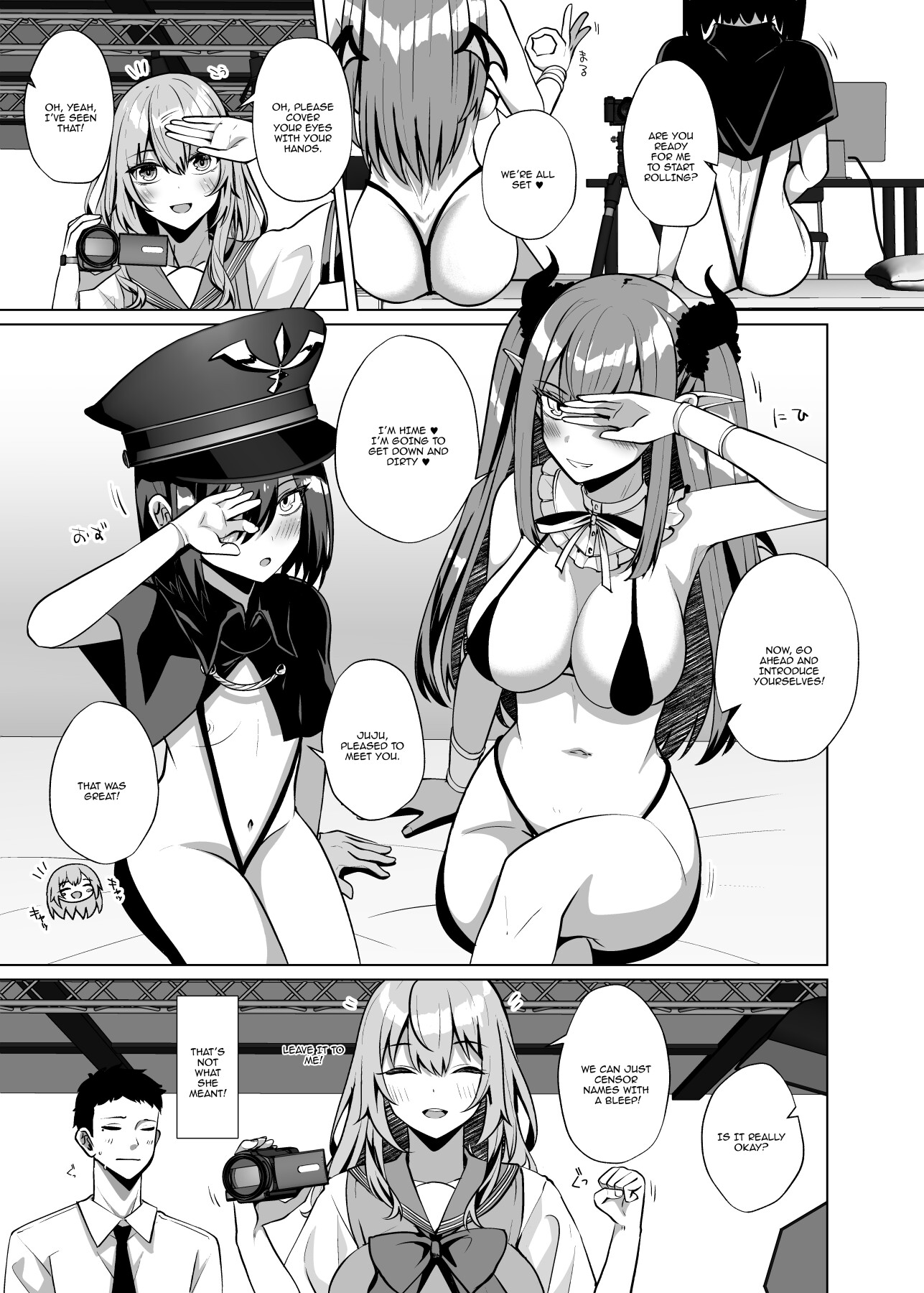 Hentai Manga Comic-Fucking Three Cosplayers for Free-Read-2